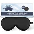 KLOY 100% Mulberry Silk Sleep Eye Mask - Black