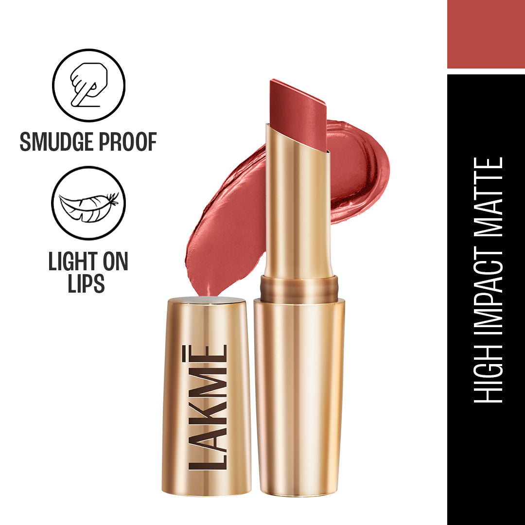 Lakme 9 To 5 Powerplay Priming Matte Lipstick, Lasts hrs