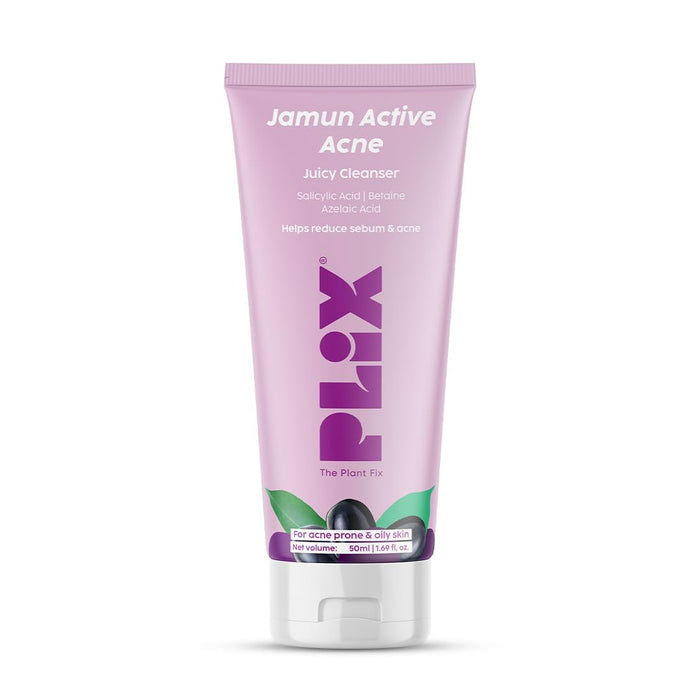 Plix The Plant Fix Jamun Active Acne Mini Facewash Gel Oily & Acne Prone Skin