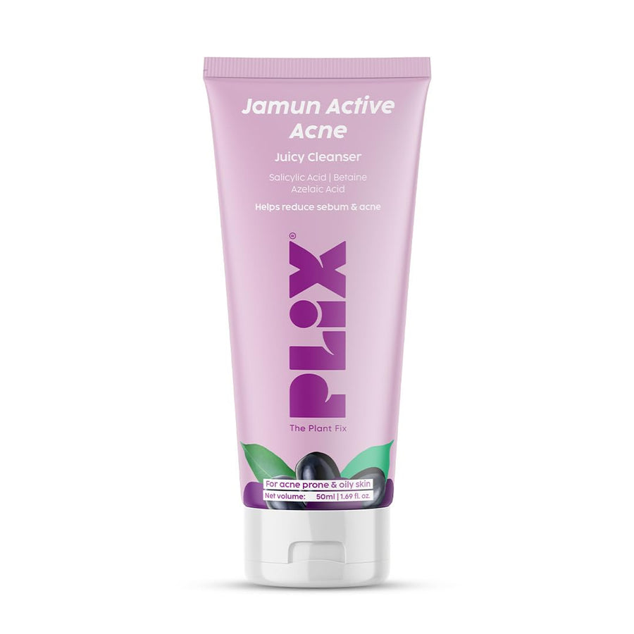 Plix The Plant Fix Jamun Active Acne Mini Facewash Gel Oily & Acne Prone Skin