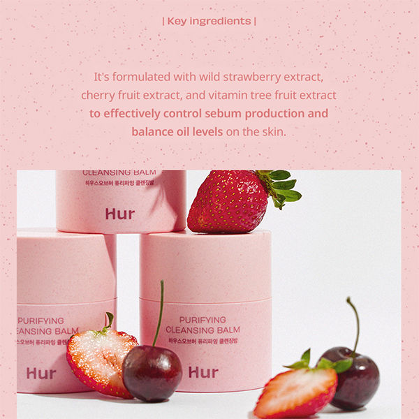 House of Hur Purifying Cleansing Balm, Deep Cleansing Oil Balm for Makeup & Pores