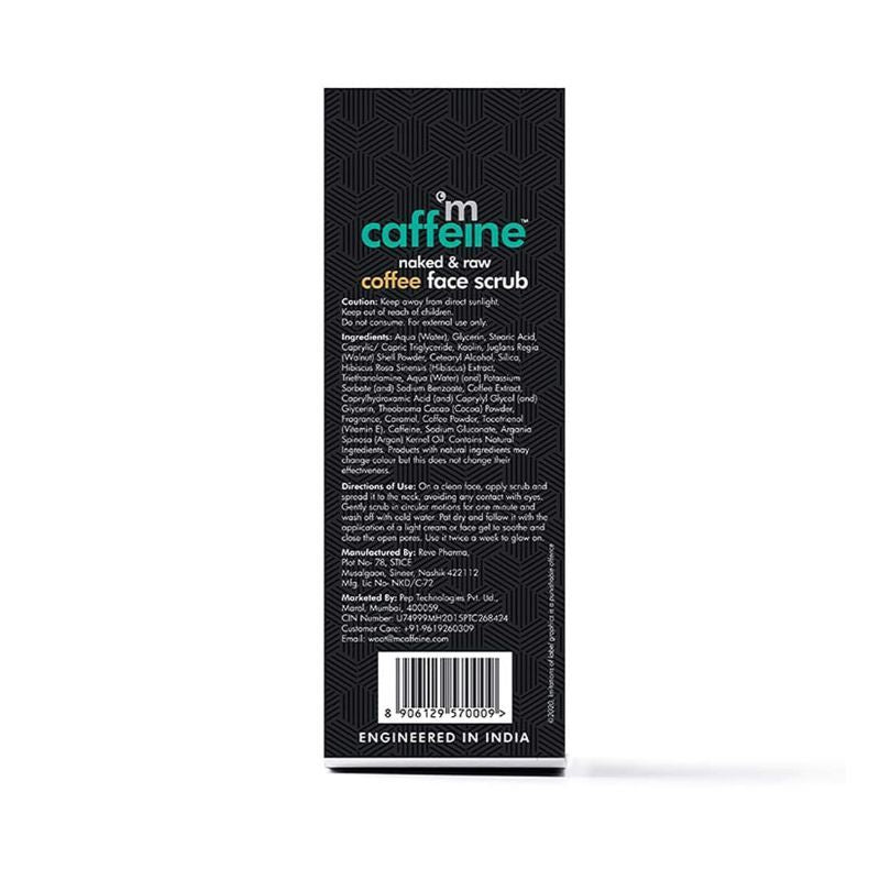 MCaffeine D-Tan Exfoliating Coffee Face Scrub With Walnut & Vitamin E for Fresh & Glowing Skin