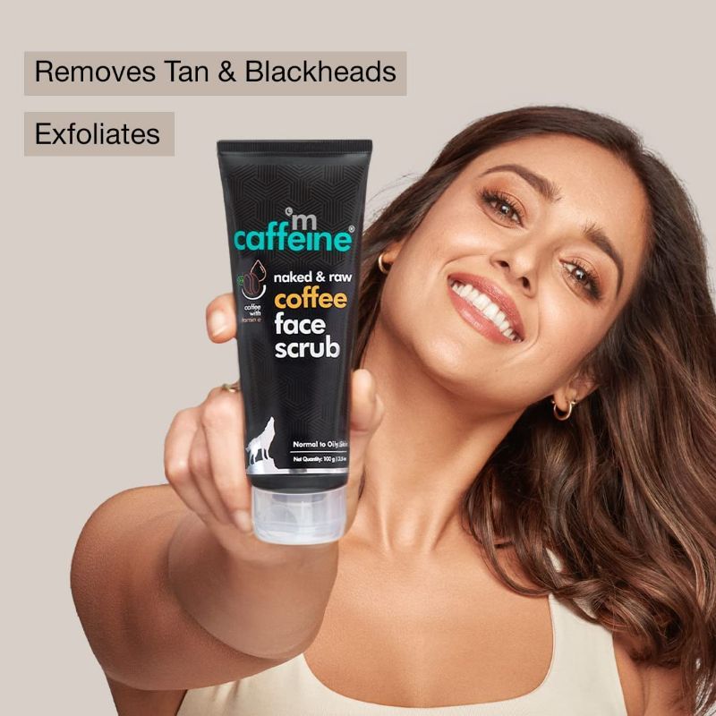 MCaffeine D-Tan Exfoliating Coffee Face Scrub With Walnut & Vitamin E for Fresh & Glowing Skin