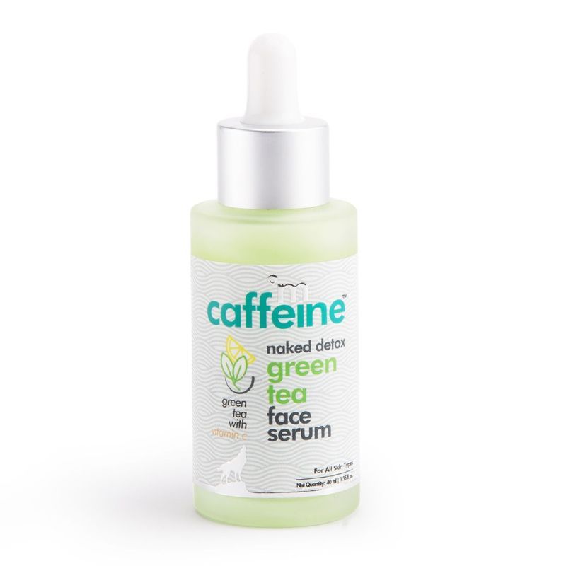 MCaffeine Vitamin C Green Tea Hydrating Face Serum for Glowing Skin - Reduces Dark Spots