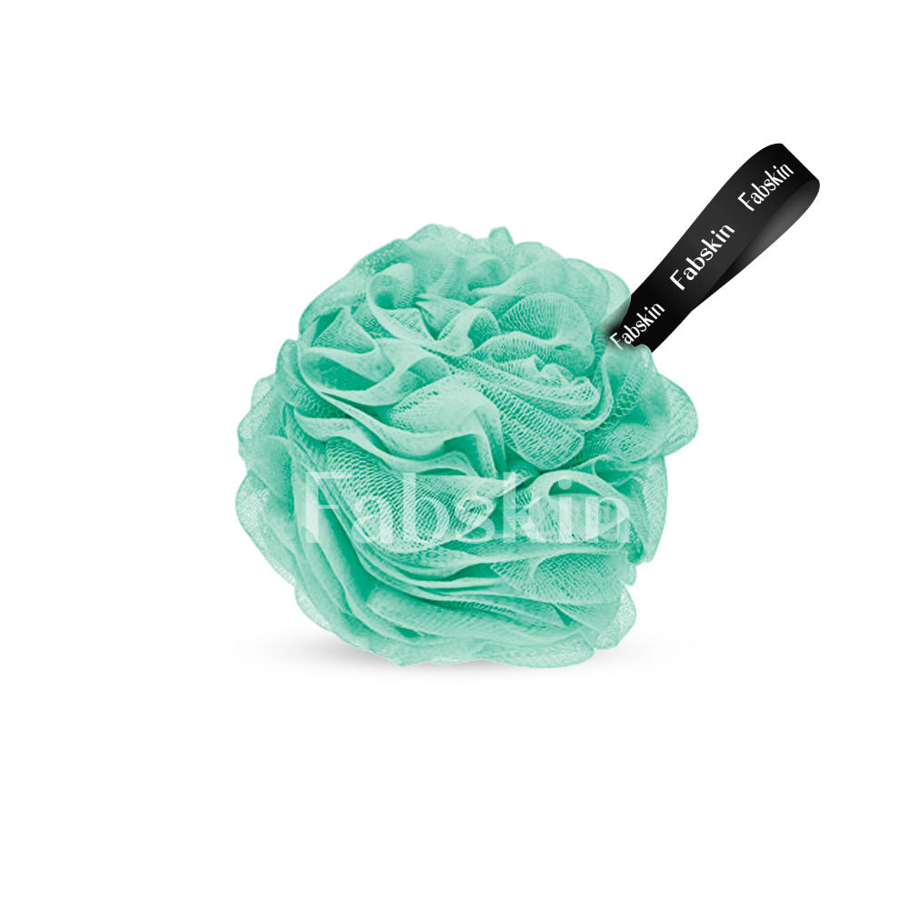 Fabskin Luxury Bathing Round Loofah Bath Sponge - Green