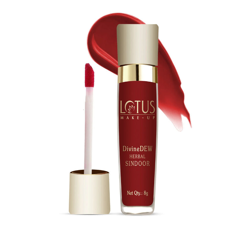 Lotus Make-Up Divine Dew Herbal Liquid Sindoor Love Drop, Water & Smudge Resistant,Long Lasting