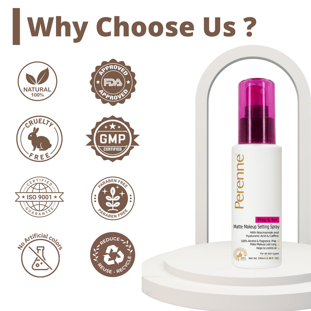 Perenne Matte Prep & Set Makeup Setting Spray