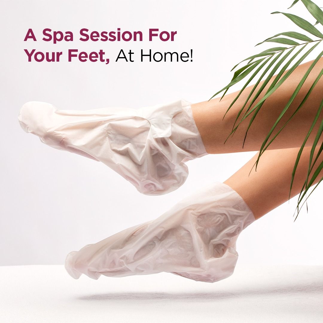 FURR Glycolic & Salicylic Acid Exfoliating Foot Peeling Mask - Reduces Dry Skin