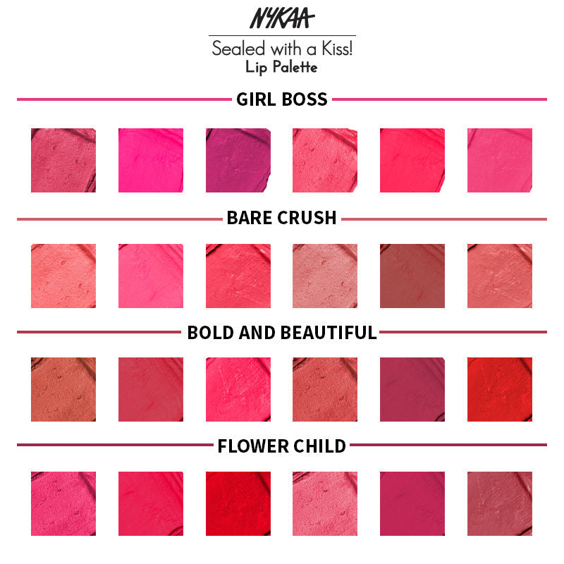 Nykaa Cosmetics Sealed with a Kiss! Lipstick Palette