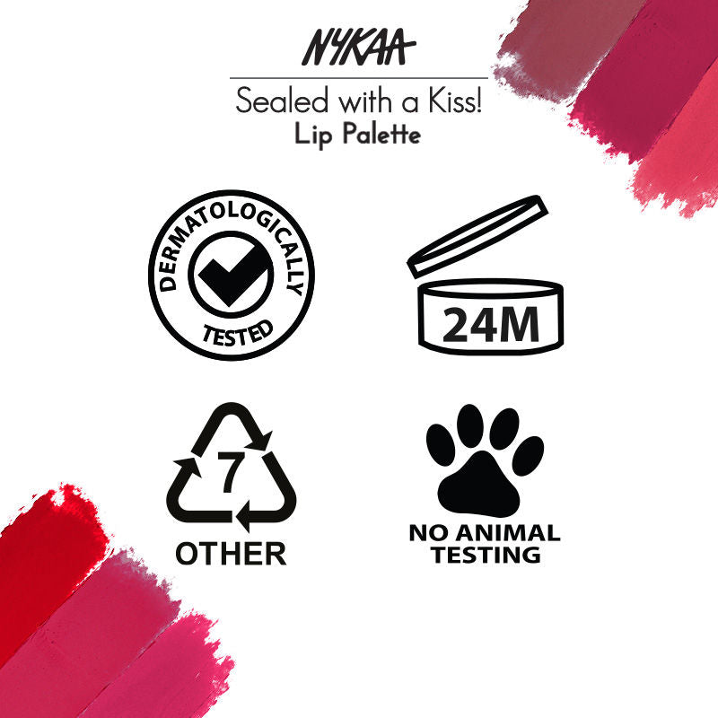 Nykaa Cosmetics Sealed with a Kiss! Lipstick Palette