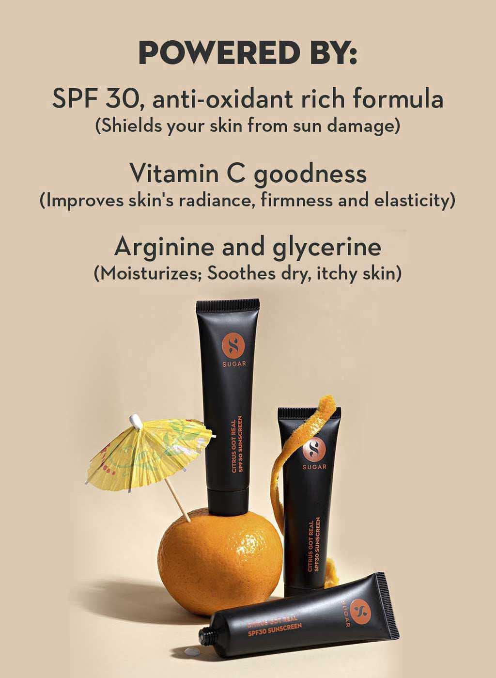 SUGAR Citrus Got Real SPF 30 Sunscreen