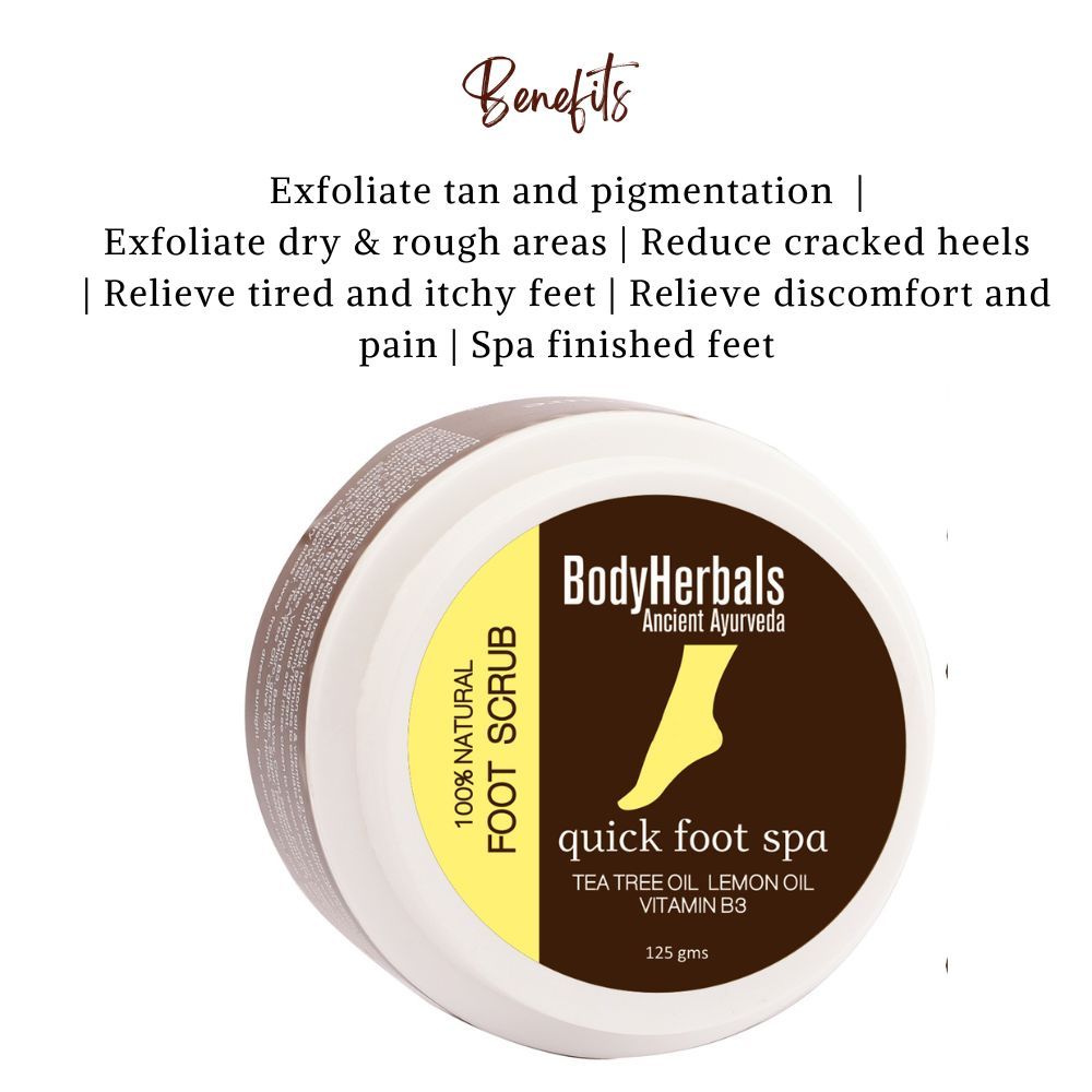 BodyHerbals Foot Scrub - 1 minute pedicure