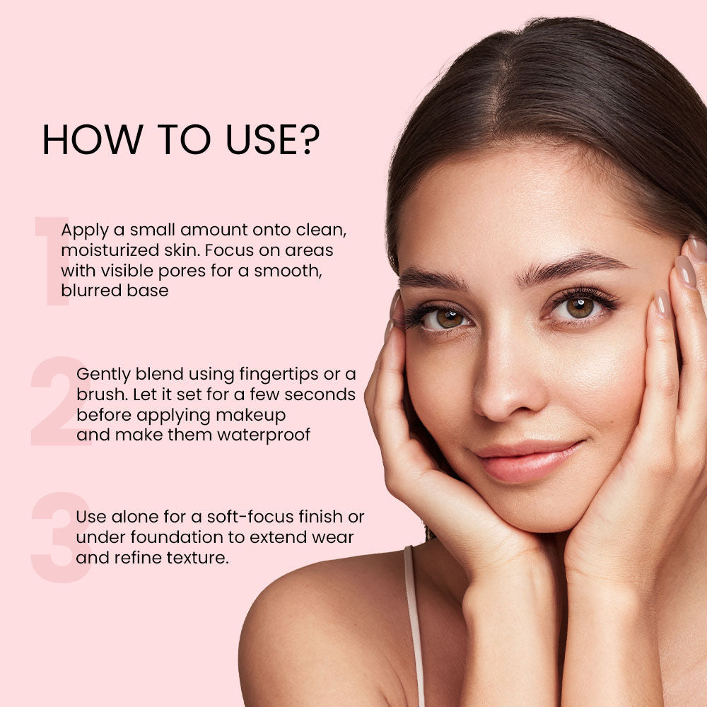 Shopaarel Face Focus Ultra Primer Reduce Pores, Watermelon Extract, Oil Control- Pink