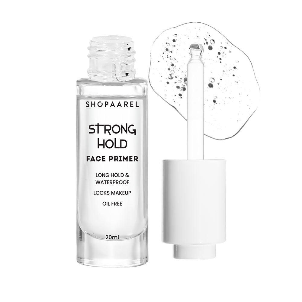 Shopaarel Strong Hold Face Primer Long Hold & Waterproof, Locks Makeup Oil Free - Clear Shade