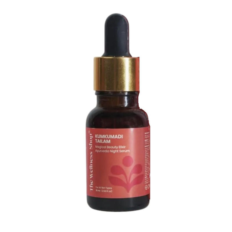 The Wellness Shop Kumkumadi Tailam, Ayurvedic Saffron Night Serum for Glowing & Youthful Skin
