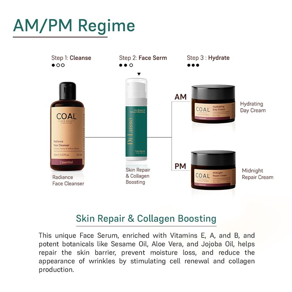 COAL Clean Beauty Skin Repair And Collagen Boosting Face Serum