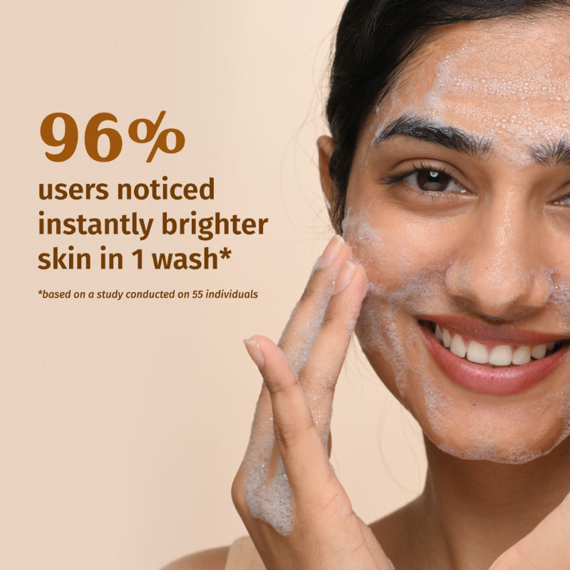 Vilvah Milk Powder Face Wash For Deep Cleansing With Rice Milk, Papain Enzymes & Hyaluronic Acid