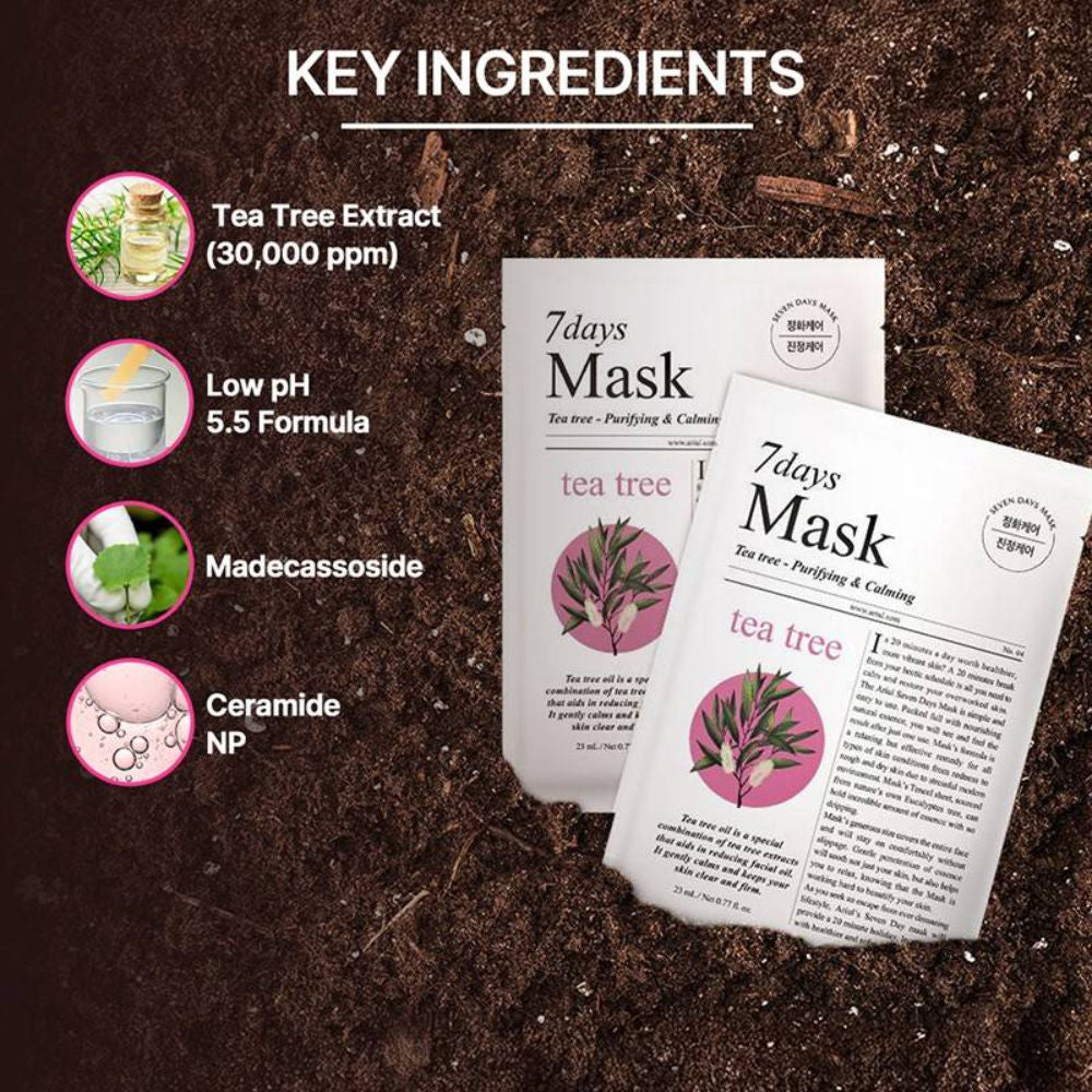 Ariul 7days Mask - Tea Tree + M