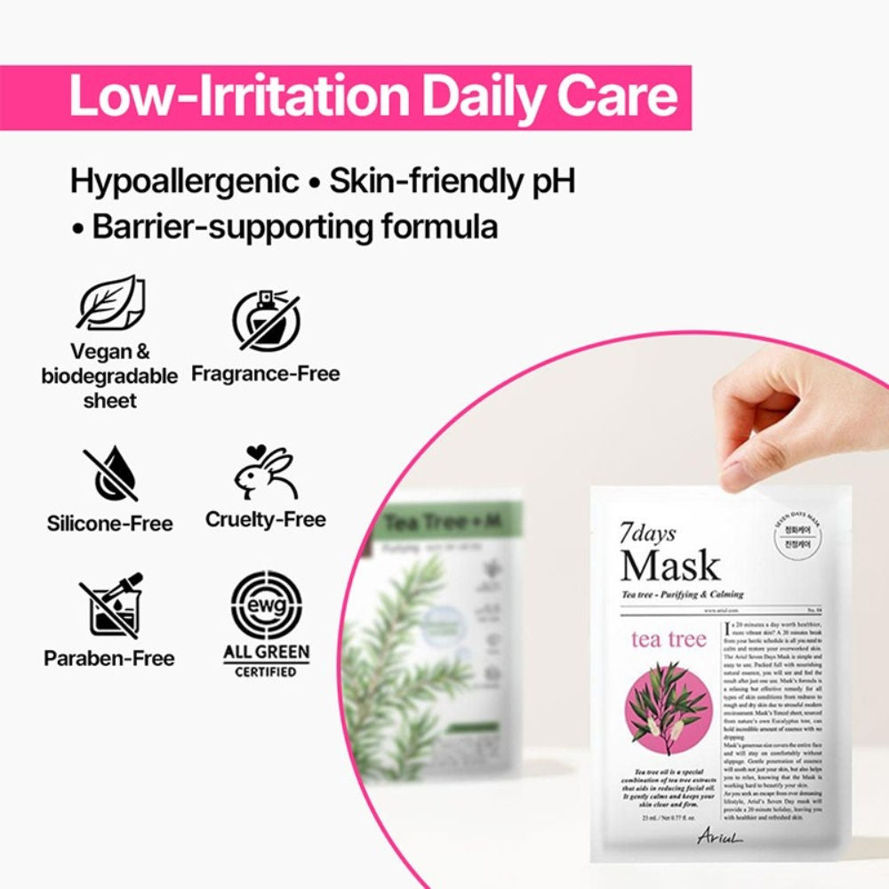 Ariul 7days Mask - Tea Tree + M