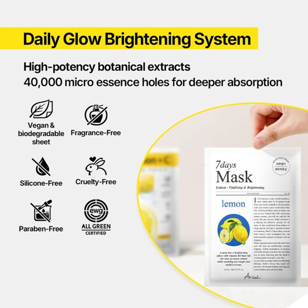 Ariul 7days Mask - Lemon + C