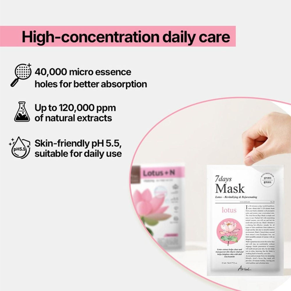 Ariul 7days Mask - Lotus + N