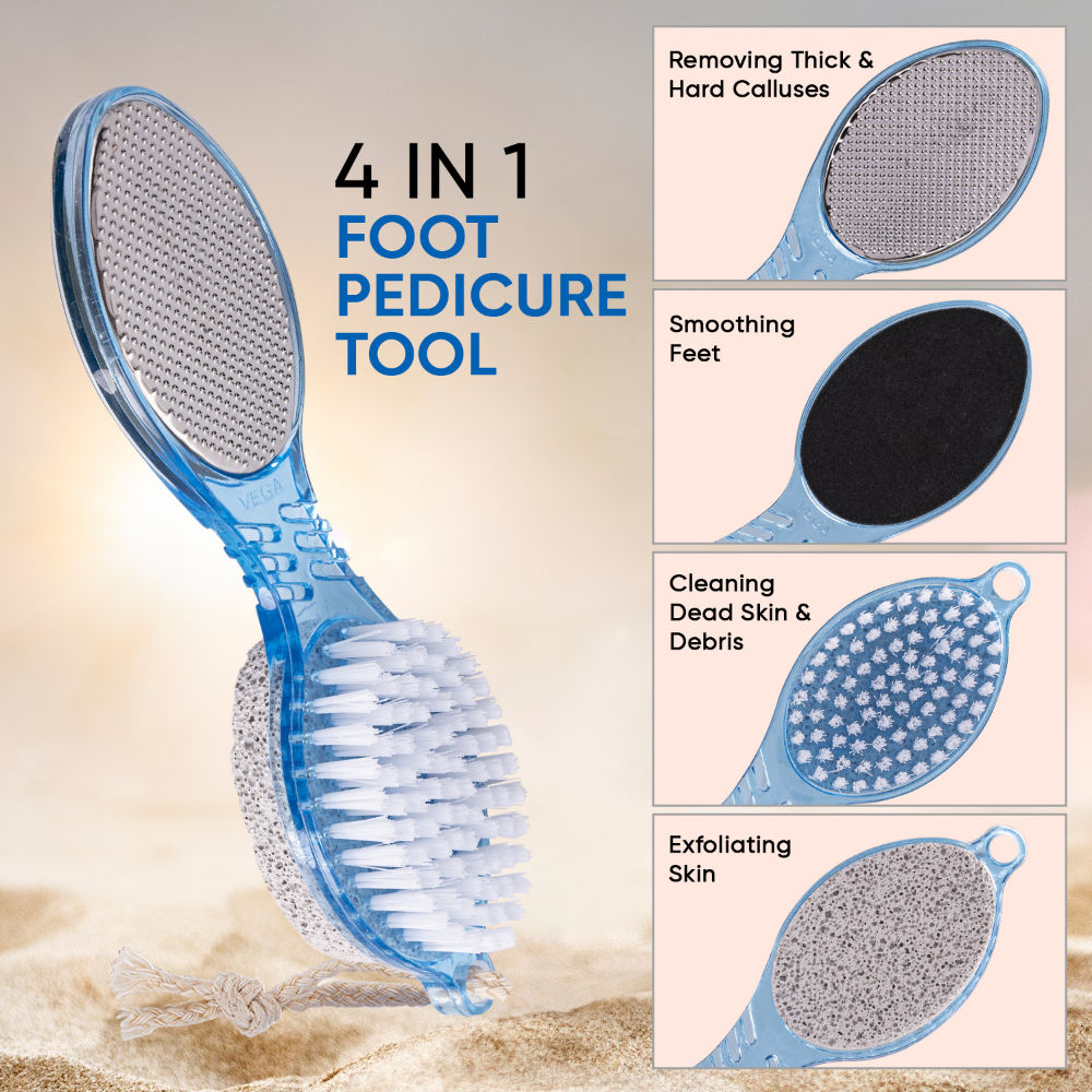 VEGA 4 In 1 Foot Pedicure Tool (PD-02) - Color May Vary