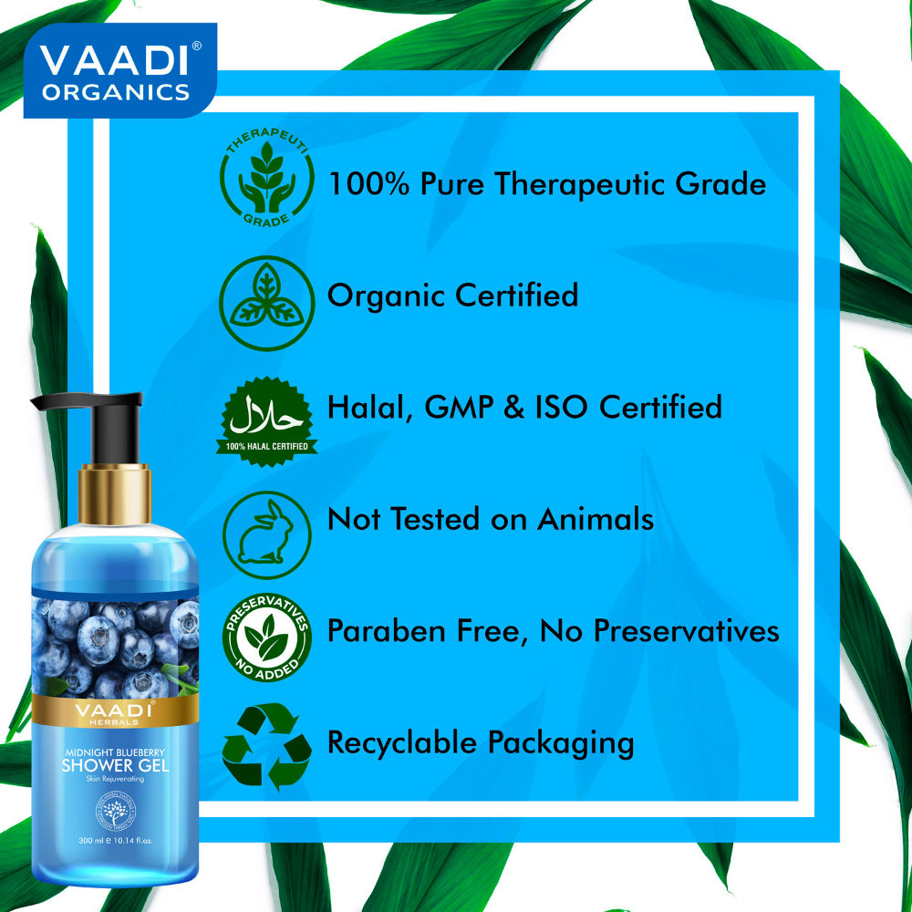 Vaadi Herbals Midnight Blueberry Shower Gel
