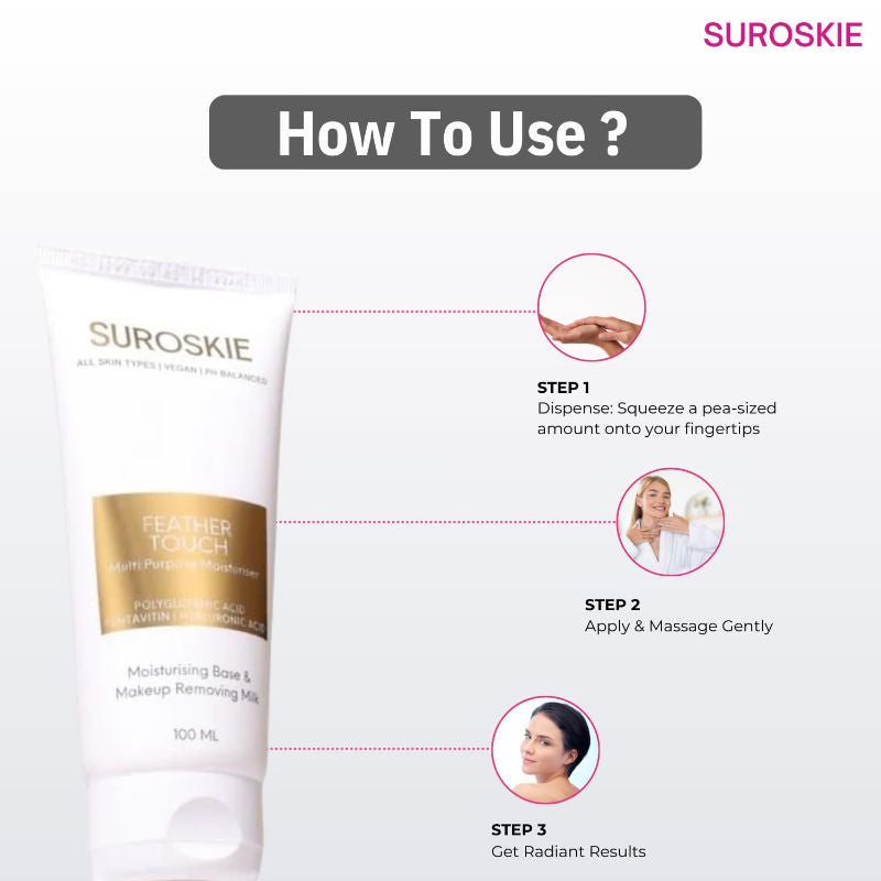 SUROSKIE Feather Touch Moisturizer For Soft & Glowing Skin