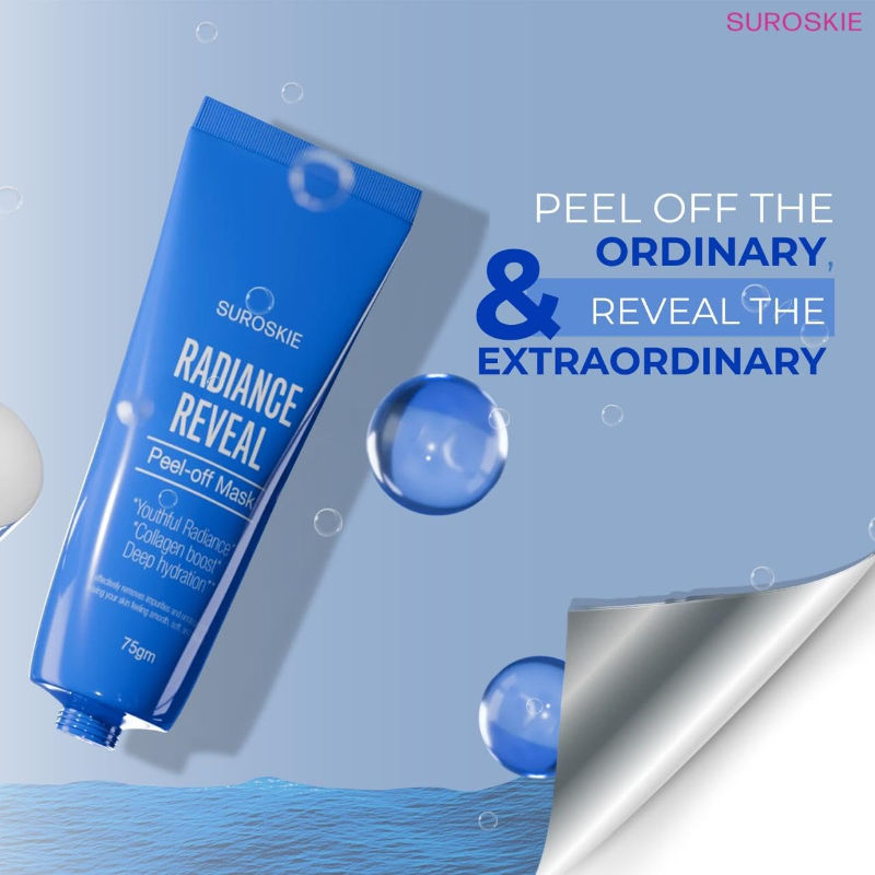 SUROSKIE Radiance Reveal Peel Off Mask For Glow & Hydration