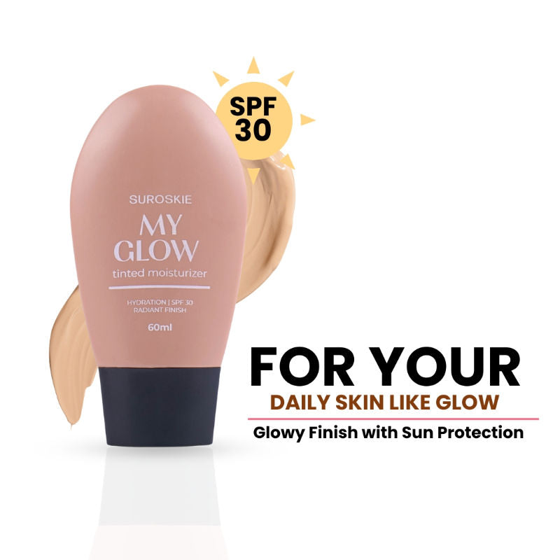 SUROSKIE My Glow All In One Tinted Sunscreen Glowy Finish Light Shade
