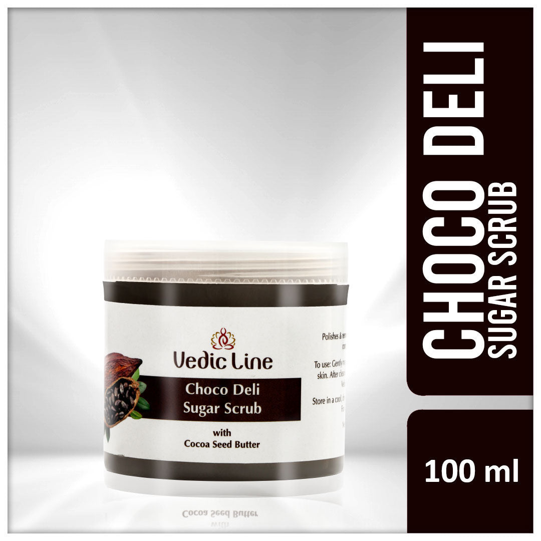Vedic Line Choco Deli Sugar Scrub With Cocoa Seed Butter