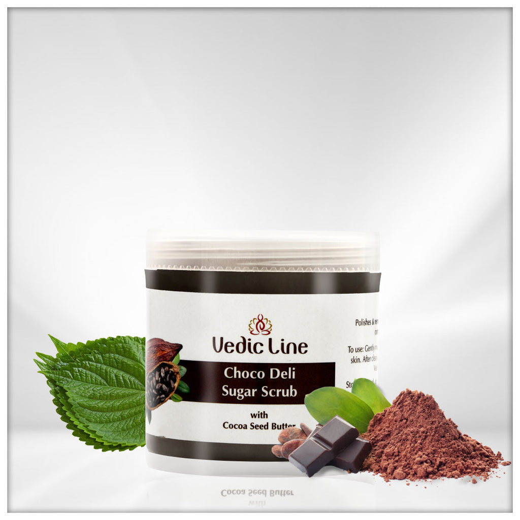 Vedic Line Choco Deli Sugar Scrub With Cocoa Seed Butter
