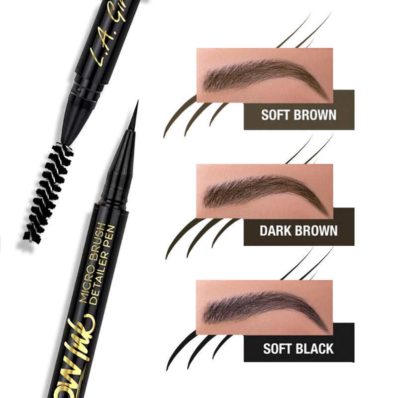 L.A. Girl Brow Ink Micro Brush Detailer Pen - Soft Brown