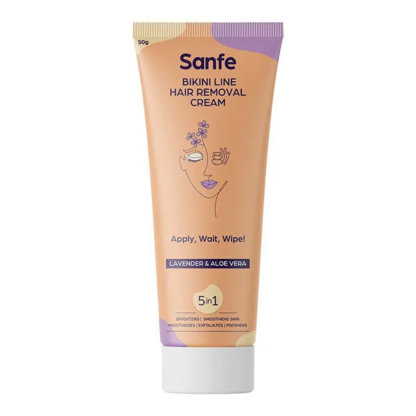 Sanfe Bikini Line Hair Removal Cream Lavendar & Aloe Vera