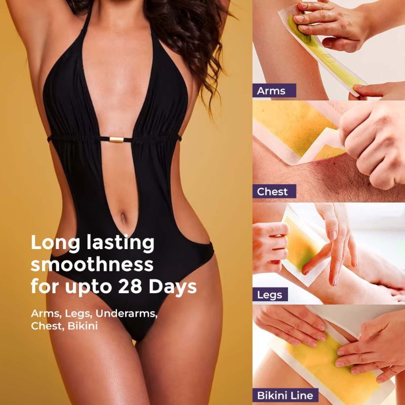 Sanfe Detan Wax Strips, Effortlessly Removes Tan And Body Hair, Enjoy Smooth, Radiant Skin