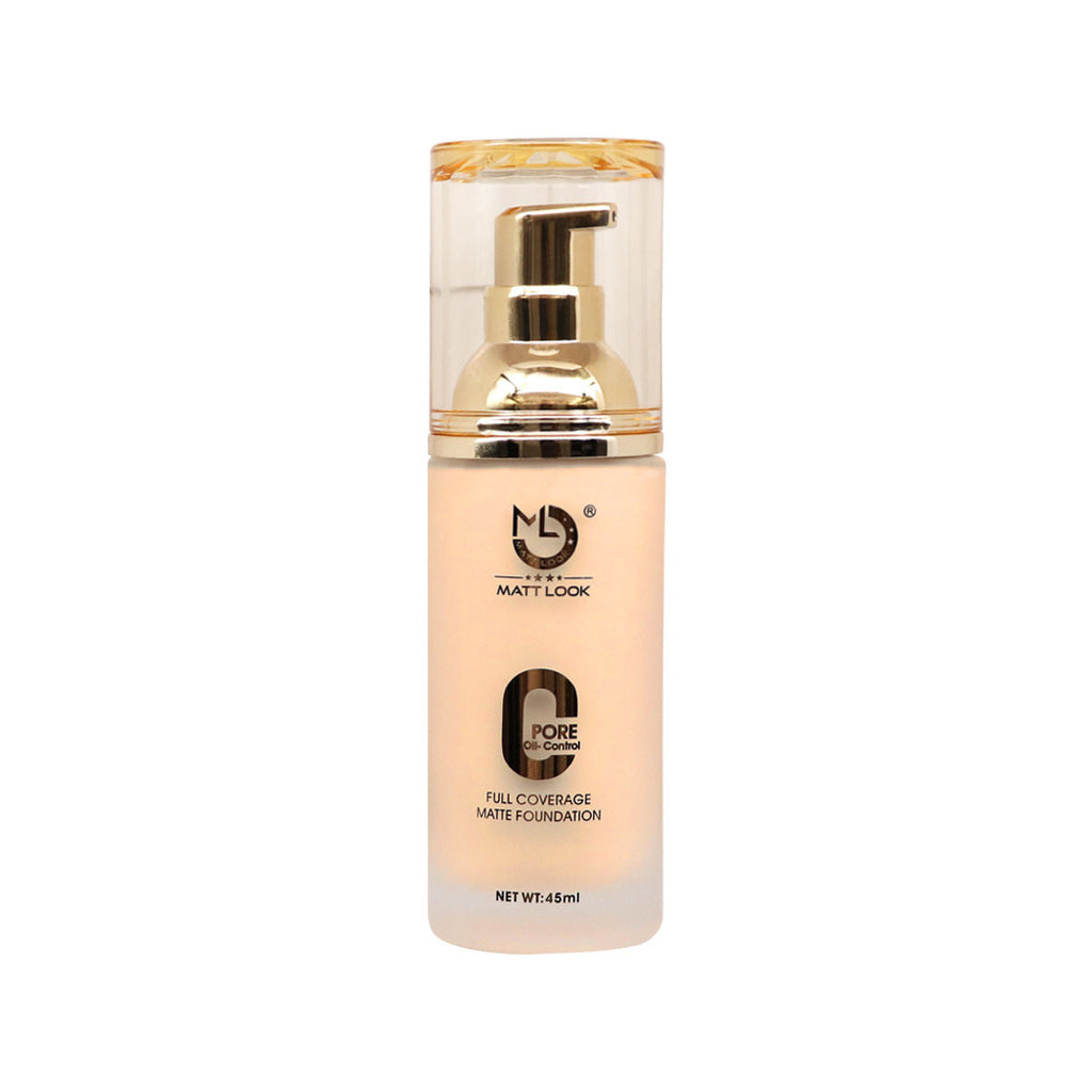 Matt look Zero Pore Oil Control Full Coverage Matte Foundation