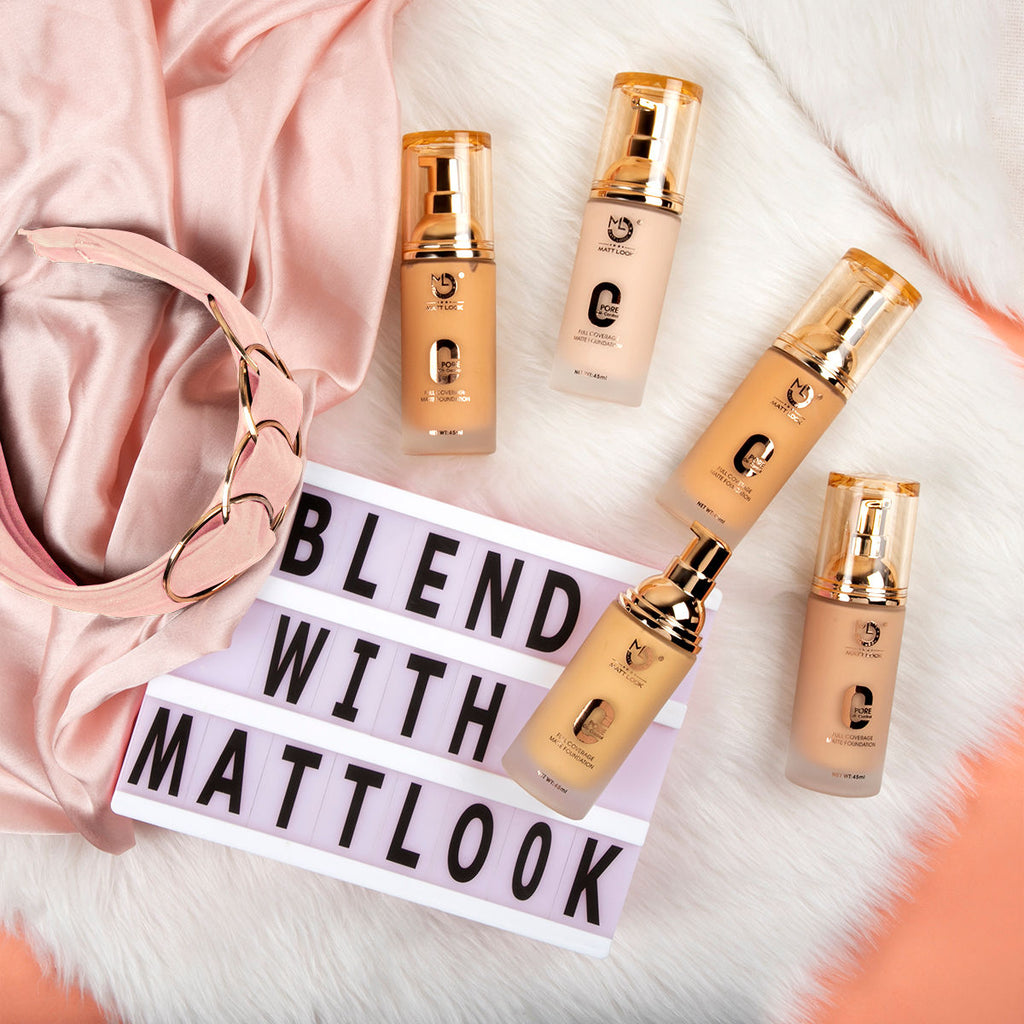 Matt look Zero Pore Oil Control Full Coverage Matte Foundation