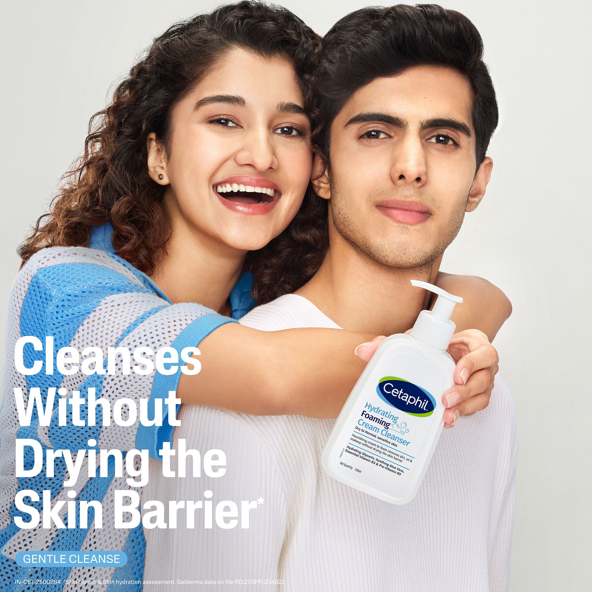 Cetaphil Hydrating Foaming Face Wash For Men, Cleanser With Niacinamide & Aloe Pollution Defense