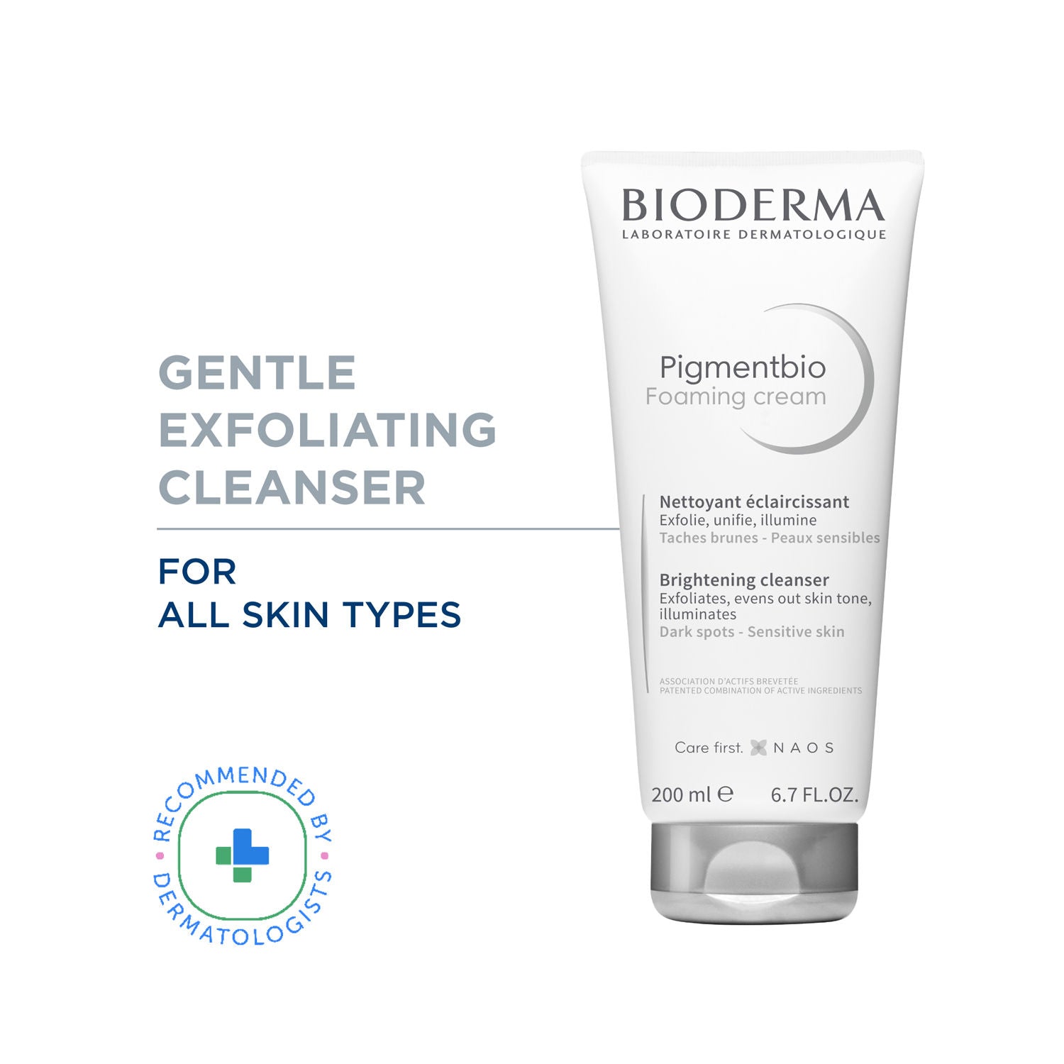 Bioderma Pigmentbio Foaming Cream Brightening Exfoliating Cleanser