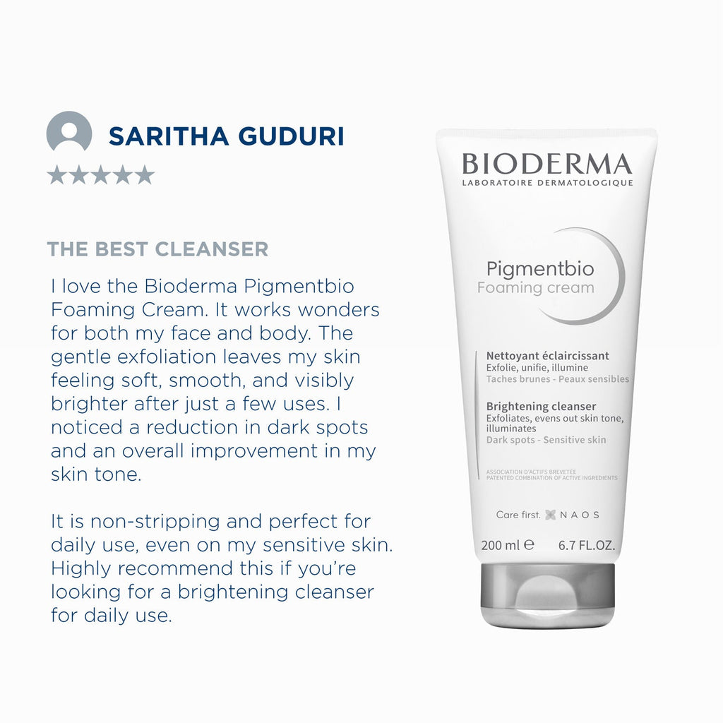 Bioderma Pigmentbio Foaming Cream Brightening Exfoliating Cleanser
