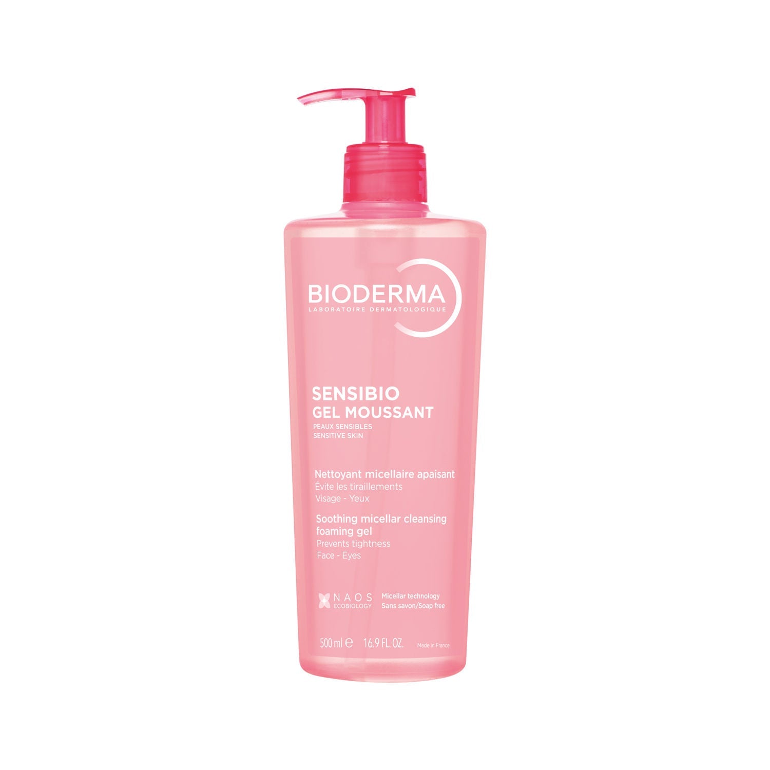 Bioderma Sensibio Gel Moussant SLS Free Cleanser With Vitamin E-24h Hydration-Micellar Gel