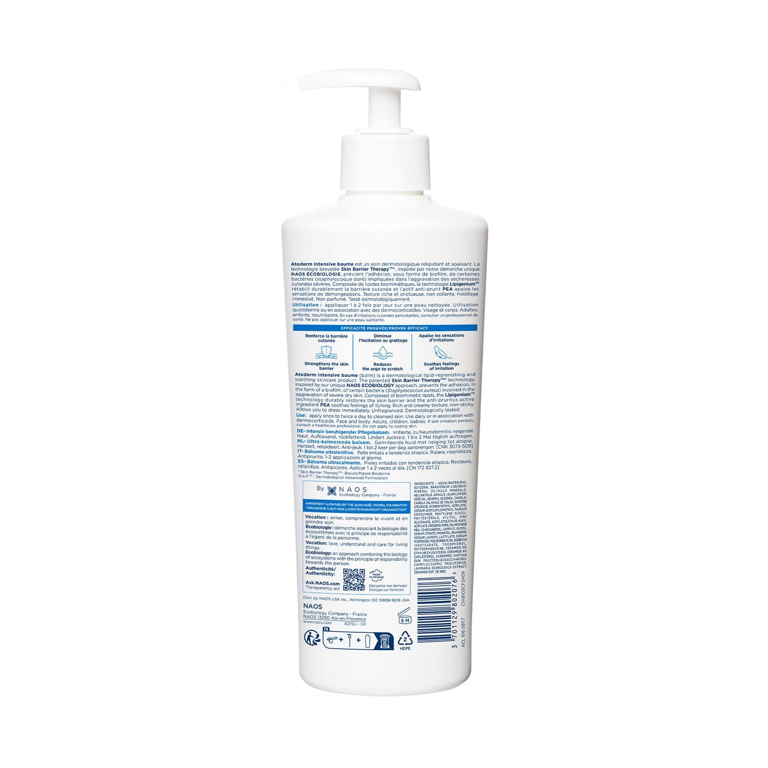 Bioderma Anti-Itching Balm-Atoderm Intensive Baume-Ceramides & Canola Oil-Eczema Prone Skin