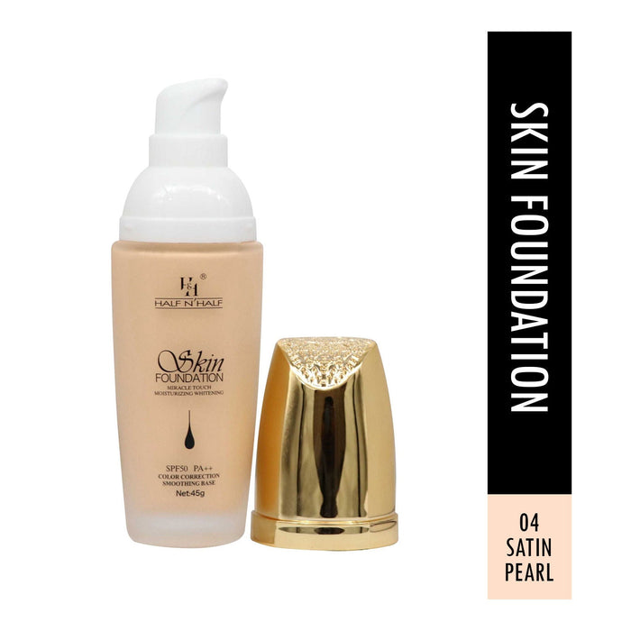 Half N Half Skin Foundation Miracle Touch Moisturizing Whitening With SPF 50 Pa++