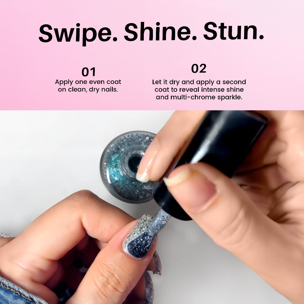 Colors Queen Galaxy Glitz Nail Paint