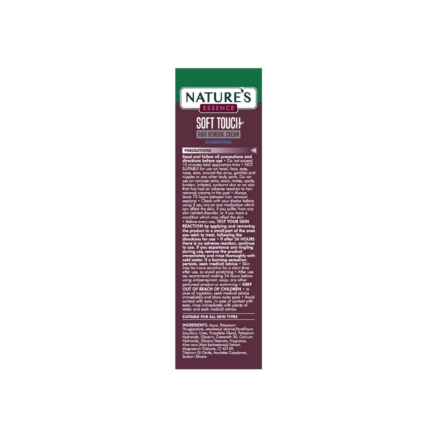 Nature's Essence Soft Touch Hair Removal Cream Diamond For All Skin Types