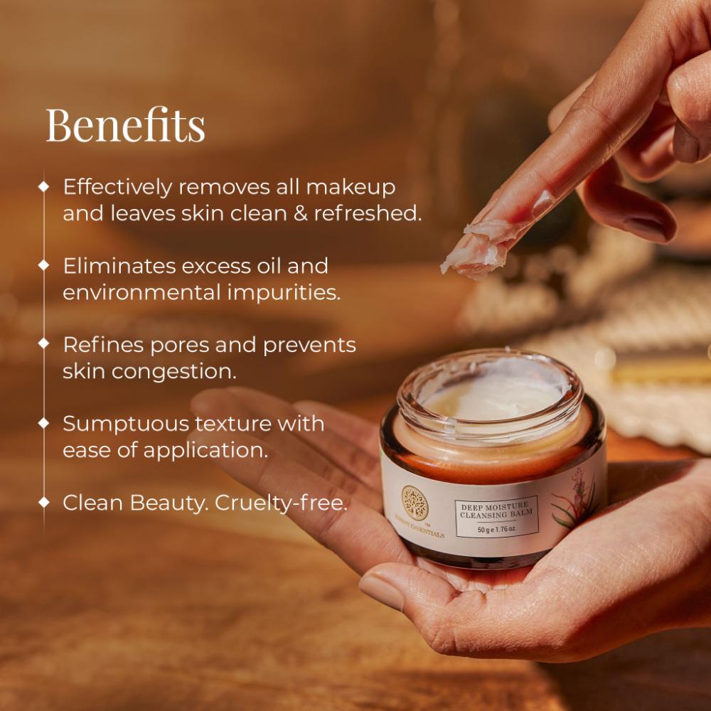 Forest Essentials Deep Moisture Cleansing Balm - Natural Daily Makeup Remover