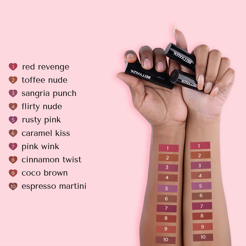 Bella Vita Organic Comfort Matte Bullet Lipstick