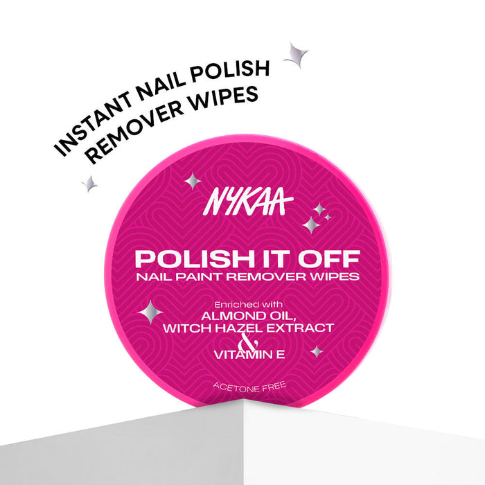 Nykaa Cosmetics Polish It Off Nail Paint Remover Wipes