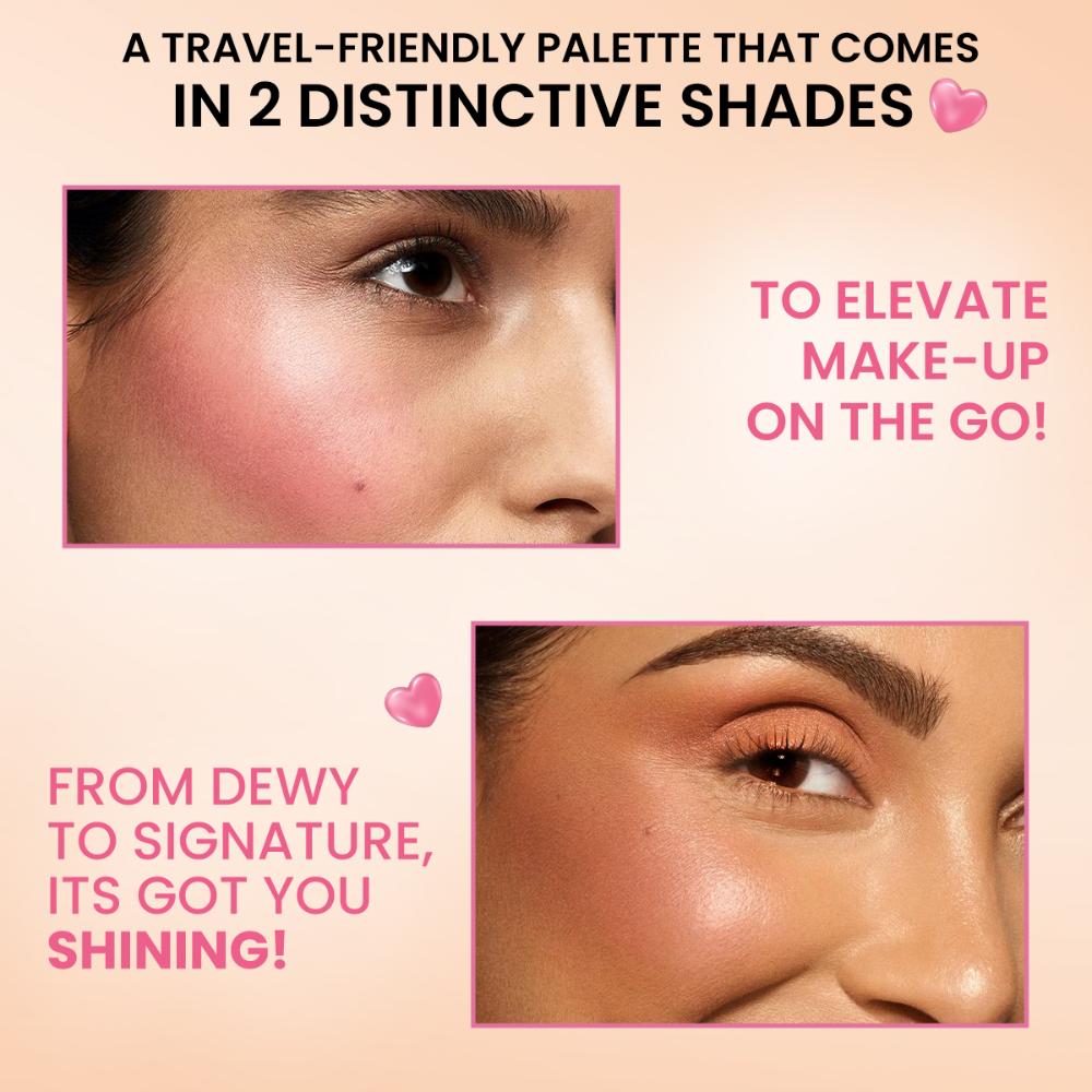 Insight Cosmetics Glow Play Blush & Highlighter 01 Flamingo
