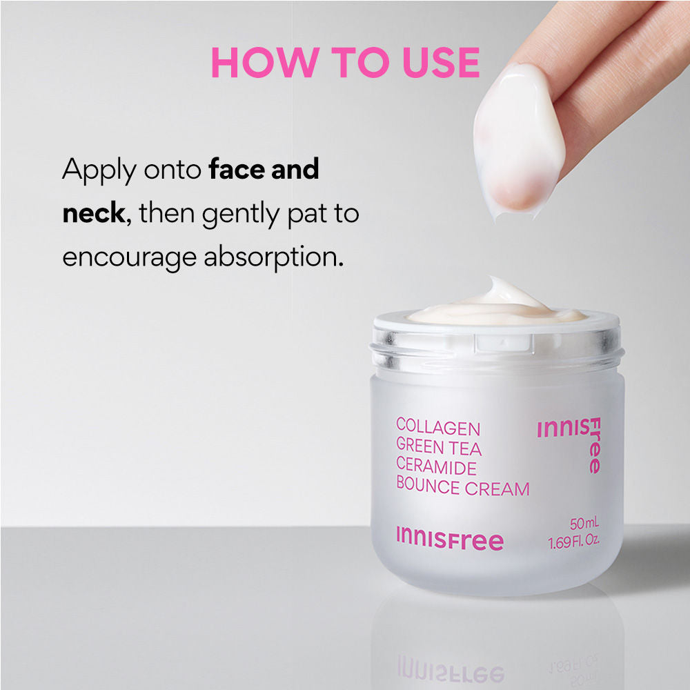 Innisfree Collagen Booster Green Tea Cream - Firming & Hydrating Care